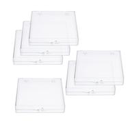 BCOATH Caja de Recolección de Muestras de Plástico Transparente con Bisagras para Mariposas, 6 Piezas, Portátil y Sellada para Almacenamiento y Demostraciones