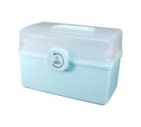 BCOATH Caja Organizadora para Medicina Grande de Plástico Asa Portátil y Diseño de Cierre Giratorio para Uso en Casa y Exterior
