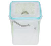 BCOATH Caja para Alimentación y Cría de Insectos Transparente, Terrario Pequeño Transpirable para Reptiles y Arañas, Incubadora Portátil para Geckos y Hábitat Seguro