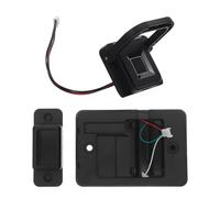 BCOATH Cerradura de Huella Dactilar Negra para Gabinete con Tirador Integrado, Instalación sin Taladro, Protección de Privacidad, Material Abs y Aleación de Zinc, Adecuado para Muebles