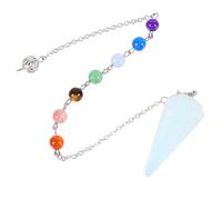 BCOATH Colgante de Cono Hexagonal Exquisito Amuleto de Cristal para Meditación Colgante Artesanal de Bricolaje para Lámpara