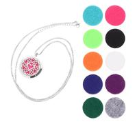 BCOATH Collar Difusor De Aceite Esencial Elegante Medallón Calado Acero Inoxidable 30mm Para Mujer Uso Diario Obsequio Original Aromaterapia