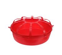 BCOATH Comedero y Dosificación Precisa Pollitos Pequeños de Plástico Rojo para Gran Capacidad , Optimiza la Gestión del Rebaño en Jardines y Sistemas de Alimentación