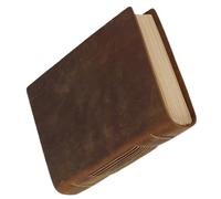 BCOATH Cuaderno Vintage de Piel Auténtica para Diario y Notas Adaptable para Estudiantes y Oficina Diseño Retro Artesanal para Escritura y Planificación Creativa