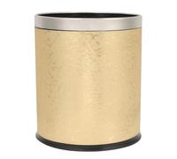 BCOATH Cubo Compacto Doble Capa de Basura o Dorado de Plástico Doméstico y Base Reforzada y Hermético, Adecuado para Oficina o Cocina para Oficina Cocina