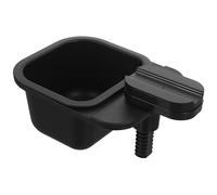 BCOATH Cubo de Basura de Escritorio, Papelera de Oficina Pequeña Clip, Abs Negro, Diseño Giratorio, Organizador de Mesa para Hogar y Oficina