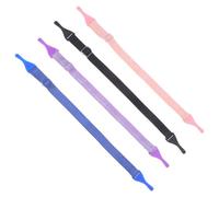 BCOATH Cuerdas Elásticas para Colgar Gafas Cordón Ajustable y 4 Piezas para Mantener Gafas Limpias y Seguras al Caminar o Comer Color Aleatorio