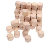 BCOATH Dados de Madera en Blanco 50 Piezas 16 Mm Cubos Cuadrados sin Terminar para Manualidades Juguetes Educativos Creativos Artesanía Madera Natural sin Pintar