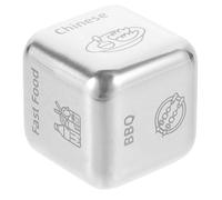 BCOATH Datos de Acero Inoxidable para Decisiones de Comida Accesorios para Fiestas y Dados Compactos y Resistentes para Cenas Reuniones y Parejas para Elegir Menú