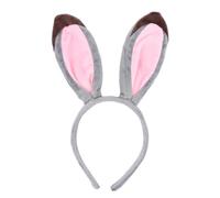 BCOATH Diadema de Orejas de Conejo de Felpa Ligera Deformación, Accesorios Cabello Ideales para Fiesta y Disfraz de Pascua o Halloween