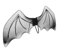 BCOATH Disfraz de Alas de Murciélago Adultos Accesorio de Poliéster Negro Ligero Correas Ajustables Adecuado para Halloween Fiestas de Disfraces y Cosplay