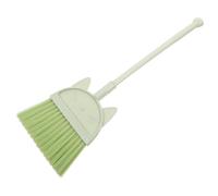 BCOATH Escoba Infantil Ligera y Segura con Diseño de Gato para Imitación y Limpieza Hogar y Escuela Herramienta Compacta para Niñas Verde