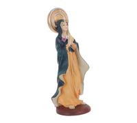 BCOATH Estatua de Nuestra Señora Resina Miniatura para Decoración de Escritorio y Entrada de Iglesia Navidad Figura Virgen María para Festival Espiritual y Hogar