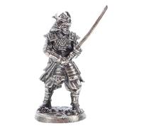 BCOATH Figura Japonesa de Samurái de Cuproníquel Dorado en Miniatura Escultura Coleccionable Diseño Artístico para Adorno del Hogar u Oficina