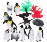 BCOATH Figura y Decorar de Plástico Realista Miniatura de Pingüino para Coleccionar Diseño Delicado y Tamaño Pequeño Vitrinas Adecuado para Coleccionistas