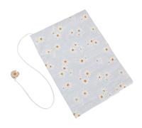 BCOATH Funda de Tela para Libros y Cuadernos Protector Resistente al Desgaste Cubierta Práctica y Ligera para Lectura y Notas Diseño Artesanal con Estampado Floral Azul