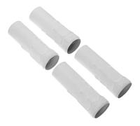 BCOATH Funda para Base de Lámpara de Araña E14 de Hierro, 4 Piezas | Blanco, para Luces de Vela en Luminarias y Candelabros Familiares, Cubierta de Casquillo de Uso Sencillo