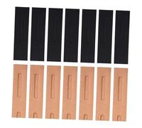 BCOATH Fundas Plegables para Bolígrafos De Papel Kraft 30 Piezas Combinación Negro y Kraft Ventana Estuche para Bolígrafo Individual Bolsa Envolvente Práctica para Oficina y Escuela