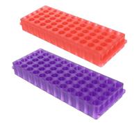 BCOATH Gradillas 2 Pcs Centrífuga de Tubos de Laboratorio para 60 Agujeros de Pp y Soporte Resistente para Experimentos Científicos