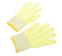BCOATH Guantes de Trabajo para Instalación de Vinilo en Automóviles, Material Microfibra Elástico, Alta Resistencia al Aceite, Precisión en Colocación, Color Amarillo