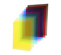 BCOATH Hojas de Celofán A4 Transparente Colores 10 Unidades Película de Pvc Iridiscente para Manualidades Decoración Bricolaje Versátil Creativa