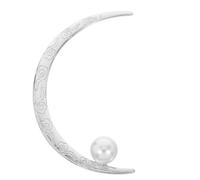 BCOATH Horquilla Pelo de Luna Clásica para Mujer Superficie Lisa y Perlas, Accesorio Elegante y Fácil de Combinar para Eventos y Peinados Delicados