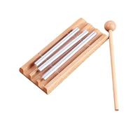 BCOATH Instrumento de Percusión de Tres Tonos para Meditación y Yoga Campana de Viento Portátil con Estructura Resistente y Sonido Armónico para Atención y Educación Infantil