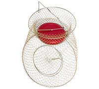 BCOATH Jaula de Pesca de Hierro Resistente al Desgaste con Cuenco Flotante, Cesta para Captura Fácil de Usar Adecuado para Pesca Deportiva y Marina