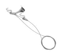 BCOATH Juego de Alambre Ajustable de Acero Plata para Colgar Cuadros con Ganchos, Sistema Profesional y Versátil para Exhibir Obras de Arte en Galerías