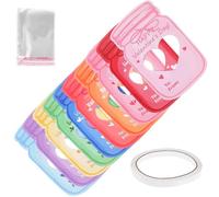 BCOATH Juego de Tarjetas de Felicitación del Día de San Valentín Diseño de Botella y Corazón Papel de Tarjetas en Blanco para Escribir Mensajes Personalizados Adecuado para Regalos