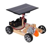 BCOATH Kit de Construcción Educativo Coche Solar DIY de Madera para Juguete Stem de Ciencia y Circuito Eléctrico Creativo y Seguro sin Baterías Fomenta Habilidades Prácticas y Lógica