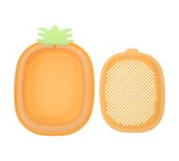 BCOATH Kit de Cultivo de Hierba para Gatos Maceta Hidropónica para Gatos para Uso en Casa Abs Amarillo Diseño en Capas Promueve la Digestión Expulsión de Bolas de Pelo y Brotes