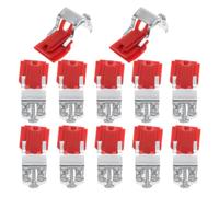 BCOATH Kit de Fijación para Lavabo de Cocina 12 Clips Ajustables de Plástico y Metal para Instalación sin Taladro y Estabilización Segura bajo Encimera