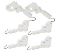 BCOATH Kit De Reparación para Persianas Horizontales Gancho De Varilla, Mecanismo De Inclinación De Plástico Blanco, 6 Piezas, Repuestos para Control De Persianas, Uso Doméstico y Oficina