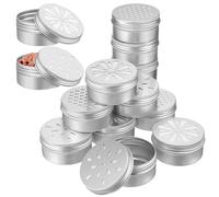 BCOATH Lata de Metal 12 Unidades para Adiestramiento Canino con Aromas | Aluminio y Plástico en Plata, Incluye Puntos Magnéticos Suaves 25x2mm, Uso Sencillo para Perros