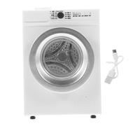 BCOATH Lavadora Miniatura Portátil Casa De Muñecas Lavadora Limpia Bebé Pequeño 112 Muebles Metal