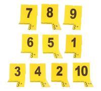 BCOATH Marcadores de evidencia con escala y números, 10 piezas en plástico amarillo para uso profesional en kits de investigación de escenas al aire libre