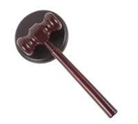 BCOATH Mazo De Madera Para Juez Base Decorativa, Martillo De Subasta Para Uso Profesional y Recreativo En Subastas y Eventos Infantiles