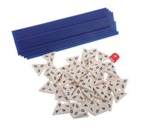 BCOATH Mesa Dominó Triangular de Melamina Fichas Numéricas Portátiles Set Familiar para Estrategia Cálculo y Coordinación Ojo-Mano Pequeñas y Duraderas para Viajes