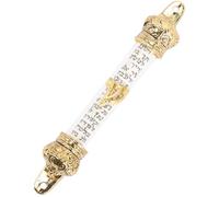 BCOATH Mezuzá de Puerta Metálica Religiosa Diseño Antiguo, Tamaño Compacto, Decoración Lateral Hogar, Obsequio Judío, Mezuzá del Lado Derecho, Adorno Delicado y Artístico