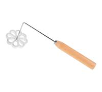 BCOATH Molde Mango de Madera para Freír de Aleación de Aluminio en Cocina Resistente al Óxido y Difícil de Romper, Adecuado para Buñuelos y Tortitas de Camarón