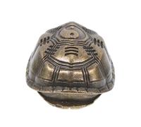 BCOATH Ornamento de Caparazón de Tortuga de Latón Feng Shui con Diseño I Ching Figurinade Prosperidad Taoísta para Decoración de Escritorio y Hogar Símbolo de Sabiduría y Buena Suerte