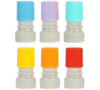 BCOATH Pack de 6 Sellos Didácticos de Plástico para Papelería Escolar, Ideales para Decorar Scrapbooks y Ahorrar en Homeschooling Color Aleatorio