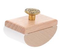 BCOATH Papel Secante de Madera Forma de Balancín Herramienta de Secado Rápido de Tinta para Bolígrafo Estilográfico Tamaño Pequeño Color Dorado Absorbente para Caligrafía y Uso en