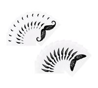 BCOATH Pegatinas para Depilar la Nariz Bigote Adhesivo Fuerte, Material Pp Práctico y Color Negro, Accesorio Adecuado para Cuidado de Barba Diario