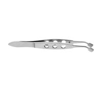 BCOATH Pinzas para Extracción de Glándulas de Meibomio de Acero Inoxidable, Diseño Ergonómico de 10 CM para Masaje Ocular y Uso en Fisioterapia de Párpados