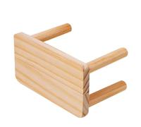 BCOATH Plataforma para Hámsters Medianos de Madera Natural, Juguete Multifuncional para Ejercicio y Escalada, Accesorio Seguro para Jaulas de Mascotas Pequeñas, Adecuado para Aliviar