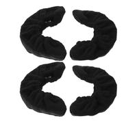 BCOATH Protectores de Cuchillas para Patines de Hielo Tamaño L, Fundas Elásticas Negras para Patinaje Artístico, Paquete 2 Pares, Lavables y Resistentes para Hockey y Uso en Pista