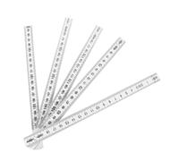 BCOATH Regla Plegable de Metros Blanca con Escalas Legibles Resistente al Agua y Bisagras Suaves para Medición Precisa Carpintería y DIY