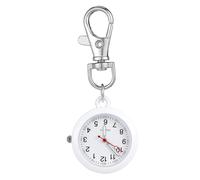 BCOATH Reloj de Bolsillo Colgante para Enfermera Diseño Sencillo Metálico Resistente y Portátil Gran Esfera Fácil de Leer Gancho Decorativo Práctico para Uso Diario